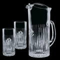 30 Oz. Crystal Carey Pitcher and 2 Hiball Glasses